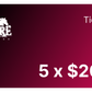 🎟️ 5 x $200 🔥 El Más Popular Solo Tickets