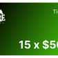🎟️ 15 x $500 Solo Tickets